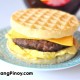 Sausage and Egg Waffle Sandwich