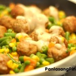 MEatballs and mixed vegetables