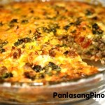 Ground Beef Basil and Tomato Frittata