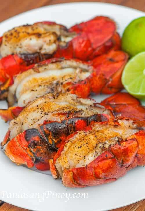 Grilled Lobster Tails Recipe - Panlasang Pinoy