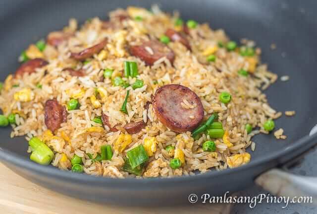 Kielbasa Fried Rice - Panlasang Pinoy