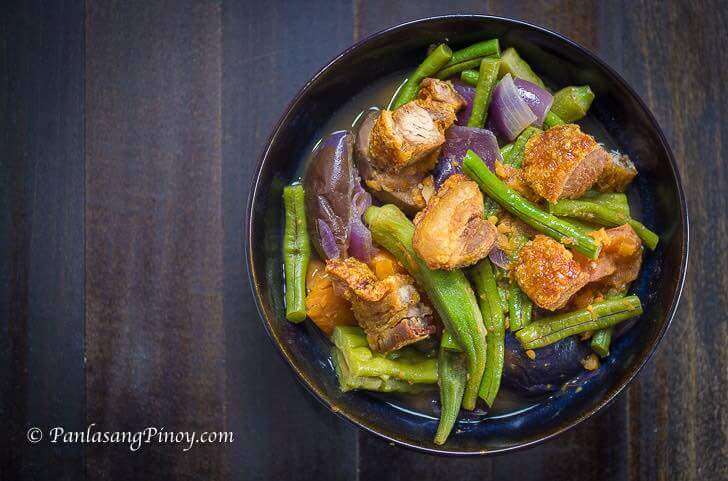 Pinakbet Tagalog with Pork Belly - Kawaling Pinoy