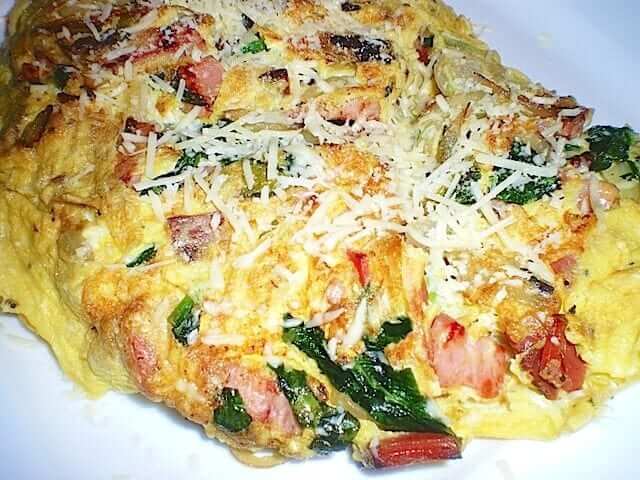 Ham and Spinach Omelet