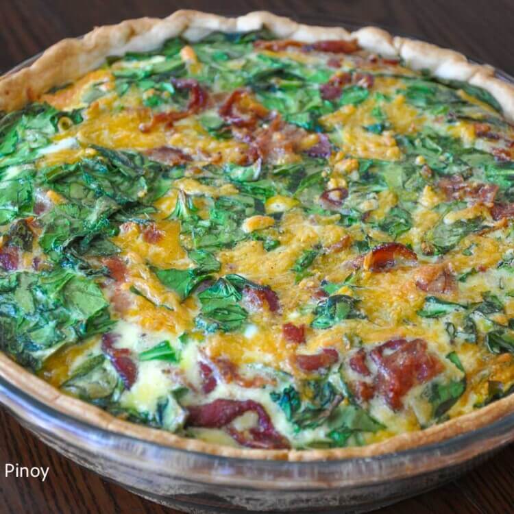 Bacon and Spinach Quiche