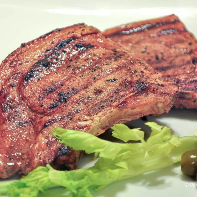 Grilled Dijon Pork Chops