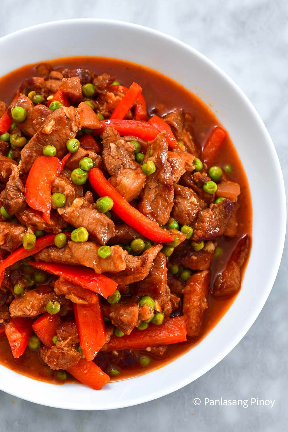 Pork with Green Peas