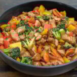 Asian chicken stir fry