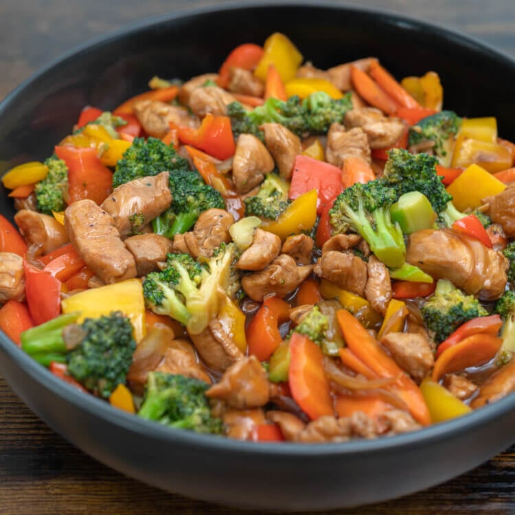 Asian chicken stir fry