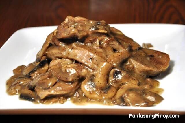 Lengua-in-Mushroom-Sauce