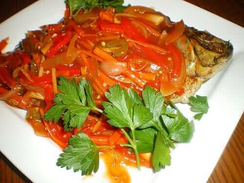 sweet and sour na tilapia