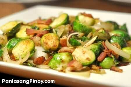 Sauteed Brussels Sprouts with Bacon