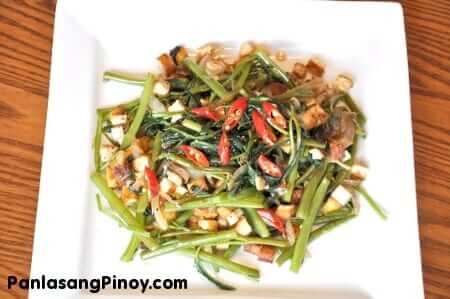 Kangkong and Tofu Stir Fry Recipe