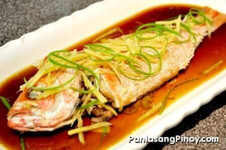 steamed fish with ginger and scallions