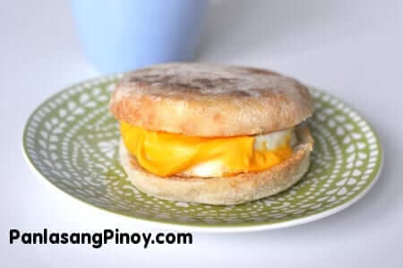 Egg and Cheese English Muffin Sandwich