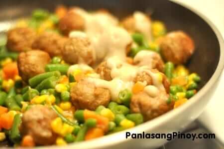 Easy Meatball with Mixed Vegetables Recipe