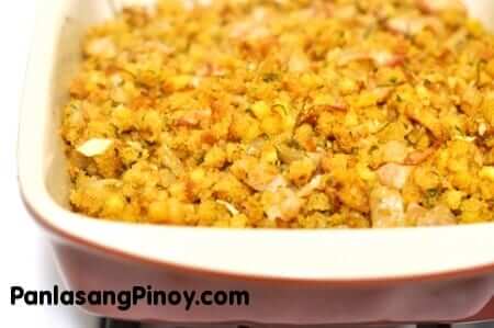 Bacon and Caramelized Onion Cornbread Stuffing