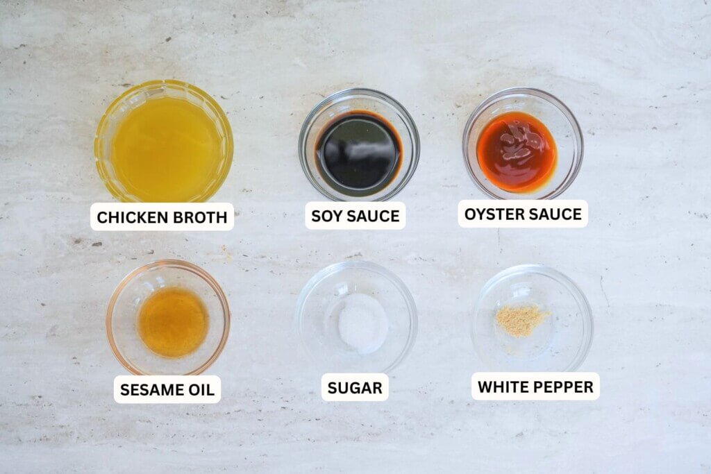 Chicken Stir Fry with Baby Corn Sauce Ingredients