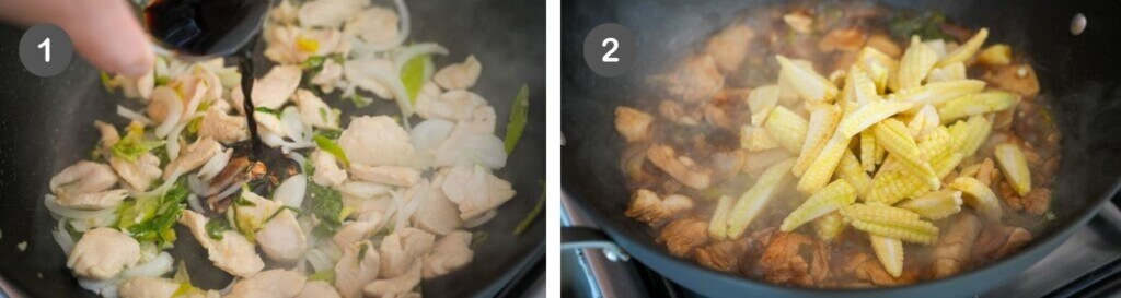 Chicken Stir Fry with Baby Corn Step 3