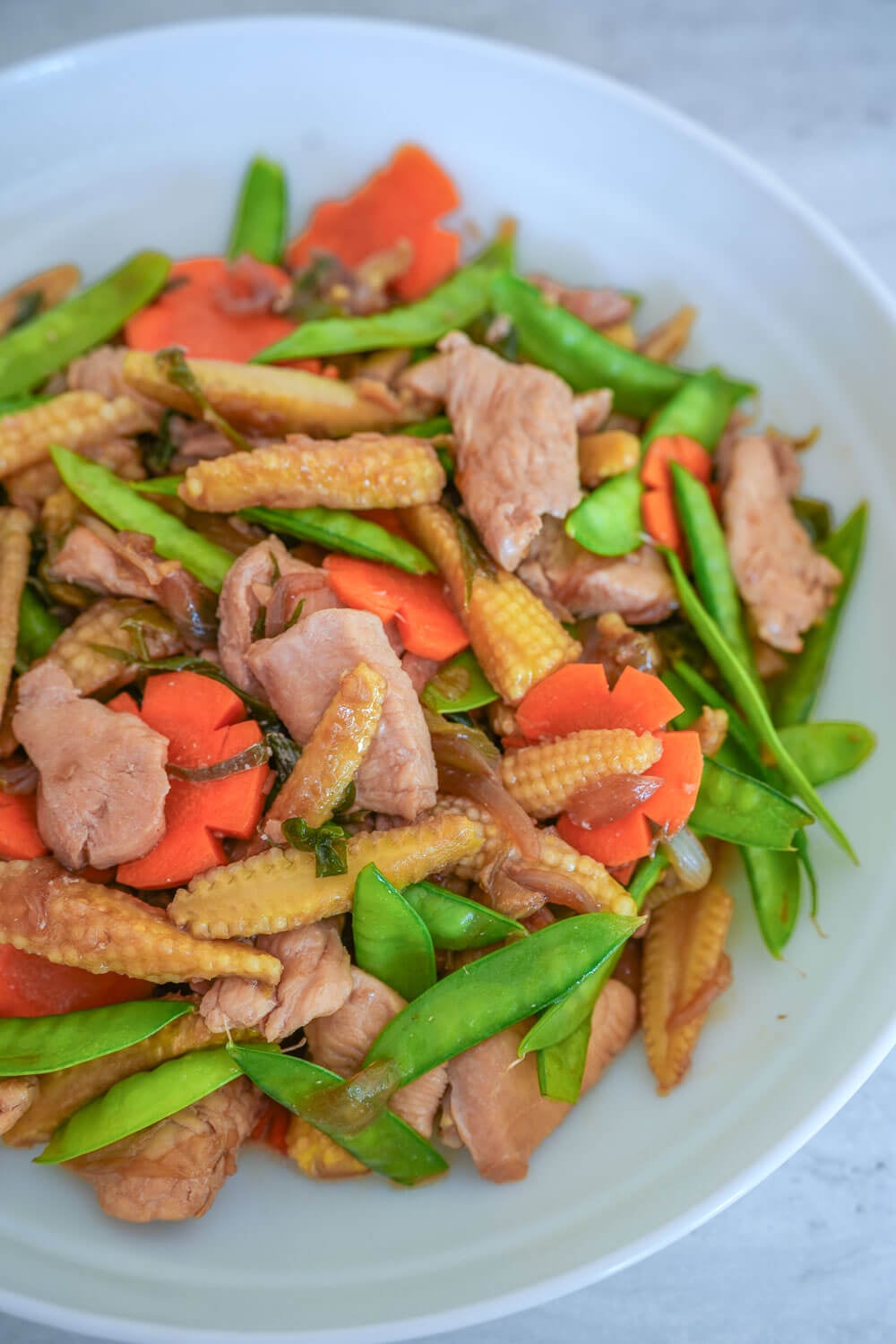 Chicken stir fry with baby corn recipe