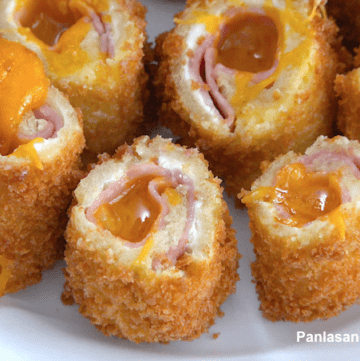 Deep Fried Ham and Cheese Roll