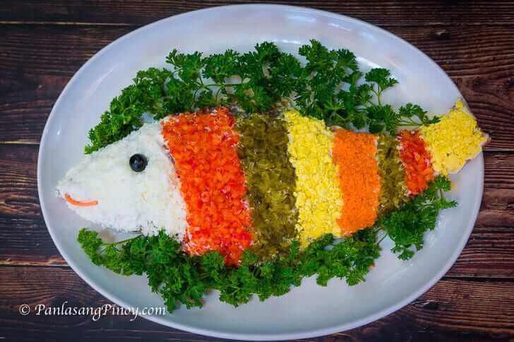 steamed fish with mayonnaise