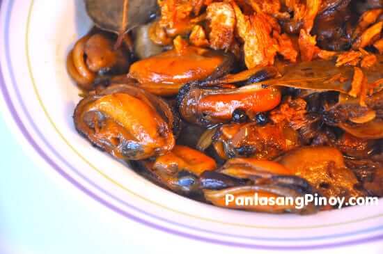 Adobong Tahong (Mussels Adobo)