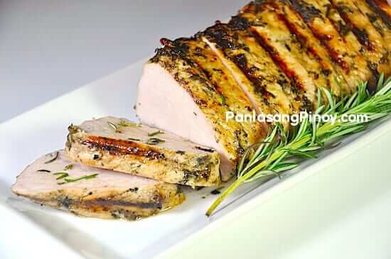 roasted rosemary garlic pork tenderloin