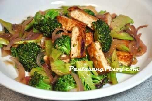 tofu and broccoli stir fry