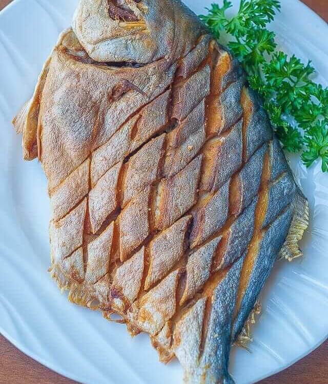 Fried Pompano Fish
