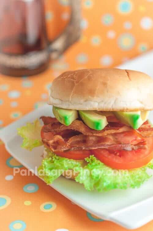 bacon and avocado sandwich