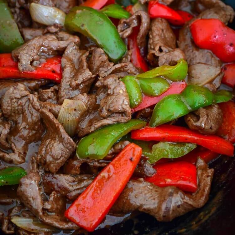 Saucy pepper steak