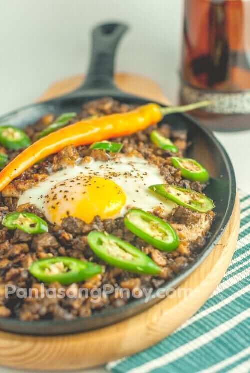 sizzling chicken sisig recipe