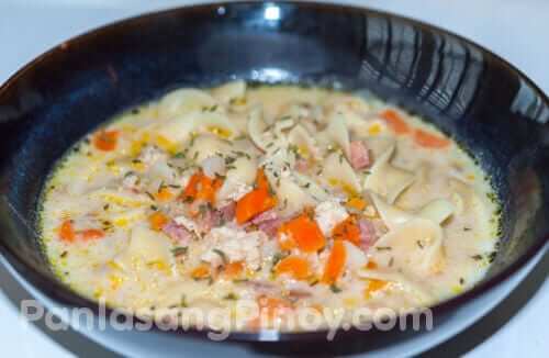 chicken and ham sopas