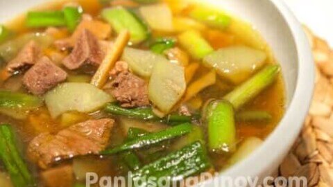 Bas Uy Recipe Pork And Liver Soup With Lemongrass And Chayote Bas Uy Recipe Pork And Liver Soup With Lemongrass And Chayote