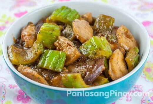 Chicken With Ampalaya In Oyster Sauce