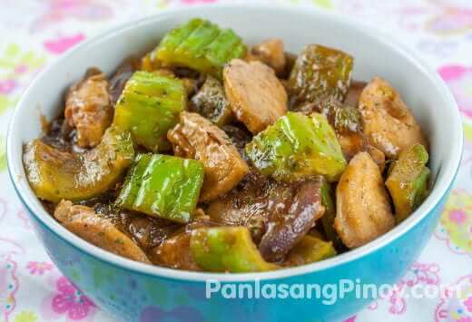 chicken with ampalaya in oyster sauce