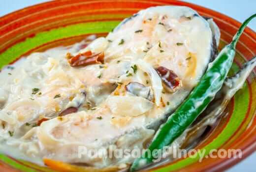 ginataang salmon recipe