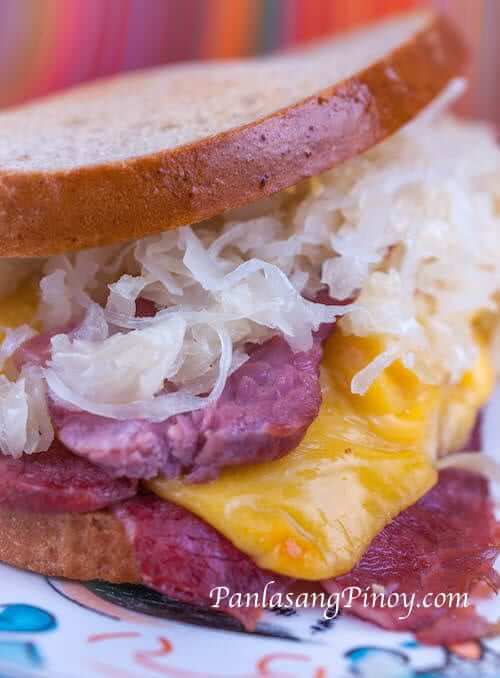 delicious reuben sandwich