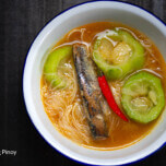 Sardines with misua and patola