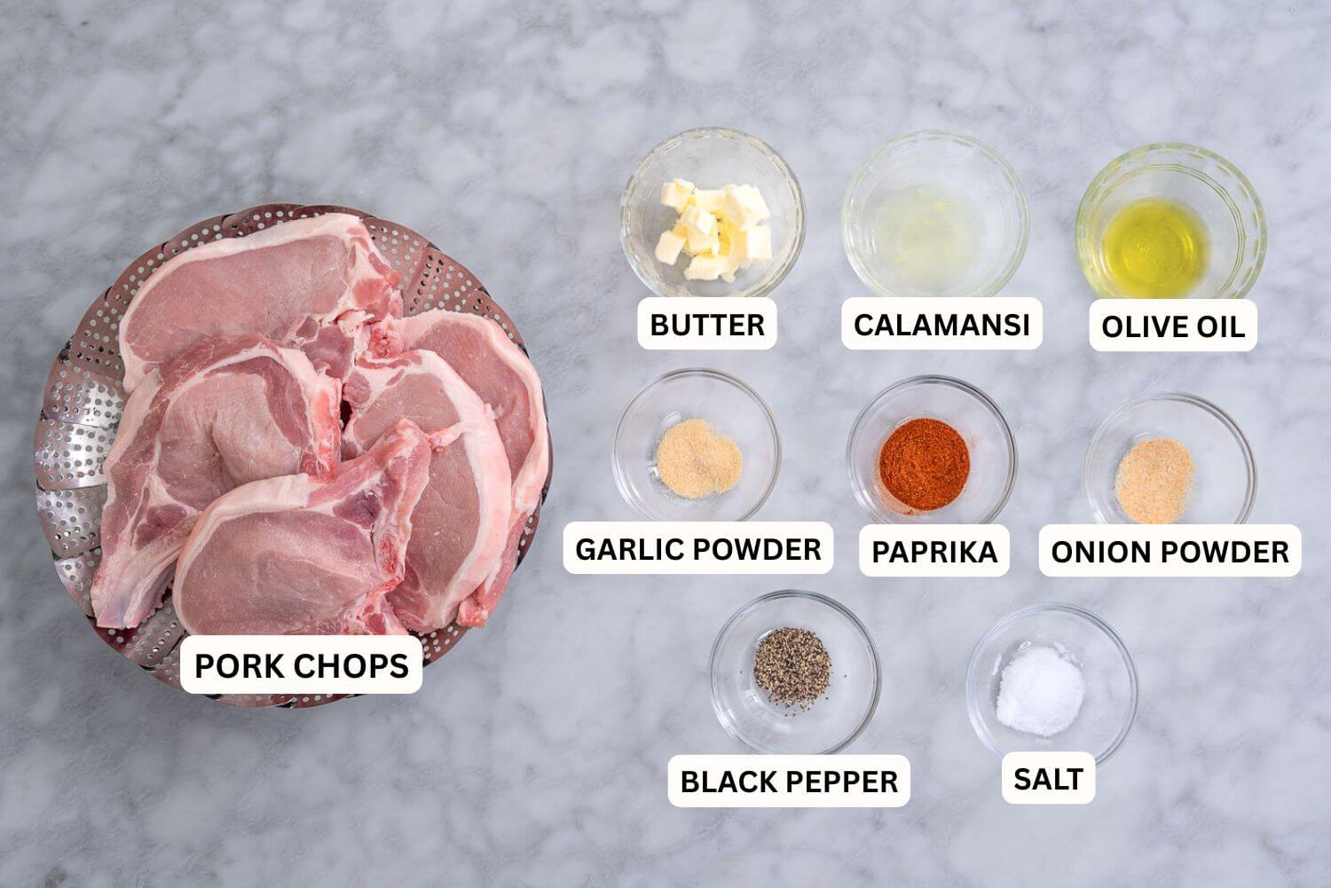 Baked Pork Chop Ingredients