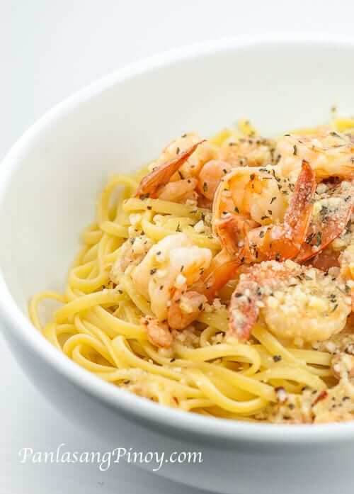 Garlic Shrimp Pasta Panlasang Pinoy