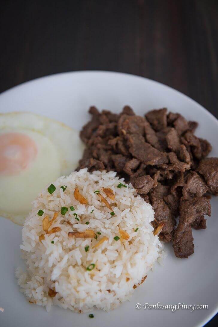Beef tapa with Rice and Egg