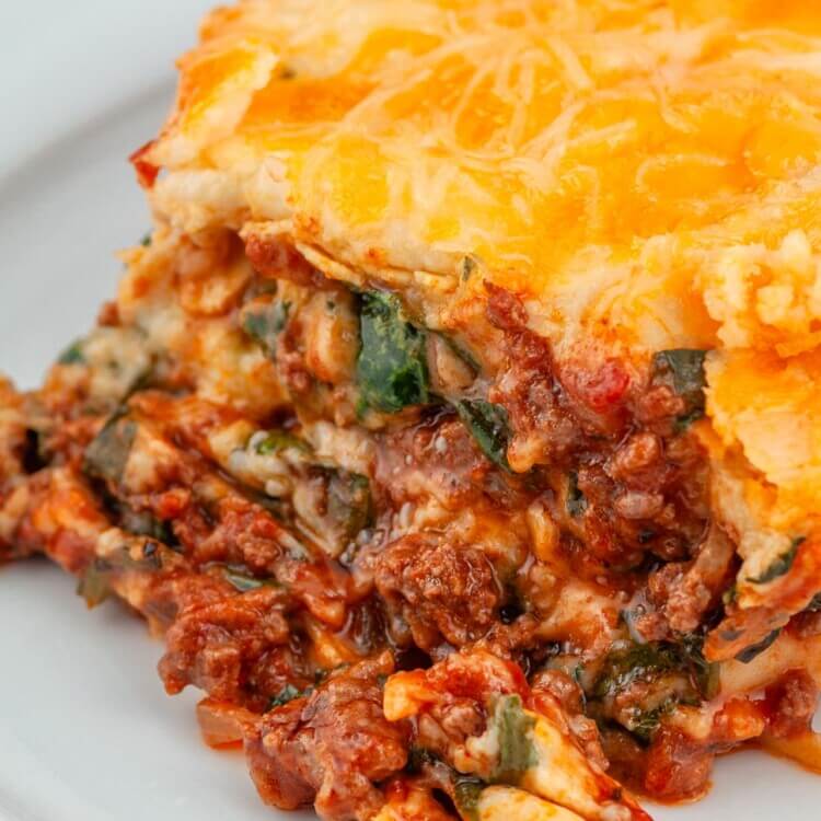 Spinach lasagne