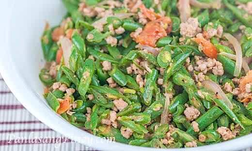 Ginisang Baguio Beans with Pork