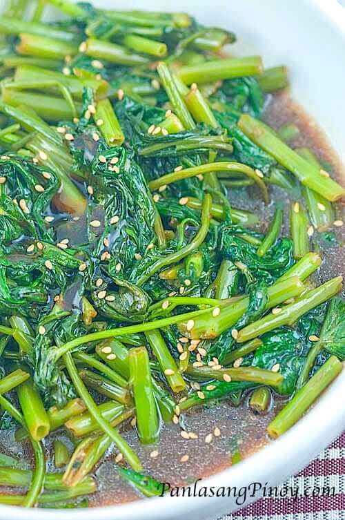 Kangkong in Oyster Sauce Recipe - Panlasang Pinoy