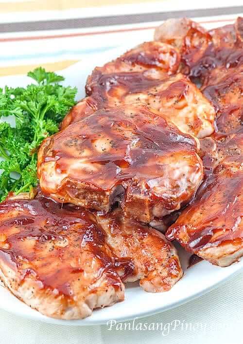 Oven baked outlet barbecue pork chops