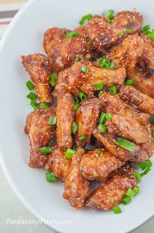 Sticky Asian Fried Chicken Wings - Panlasang Pinoy