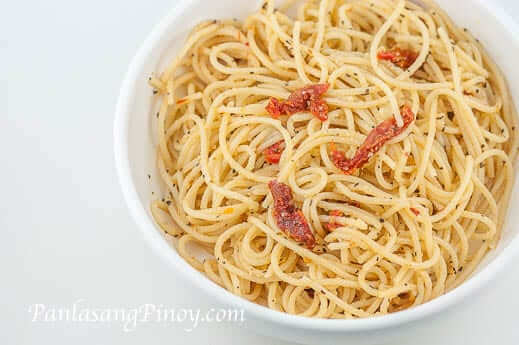 Spaghetti with Sun-Dried Tomato and Basil Recipe