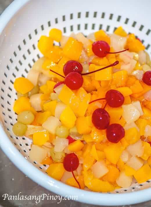 Filipino Fruit Salad Colander