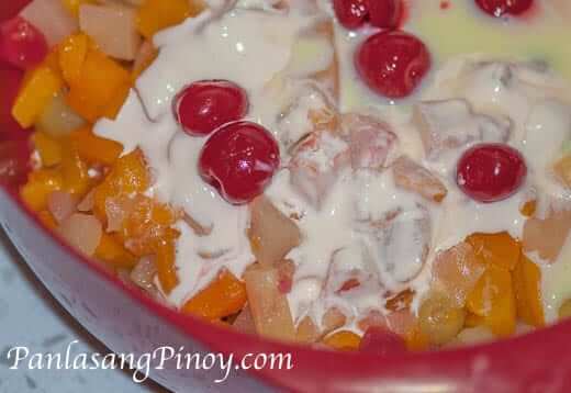 Filipino Fruit Salad Combined